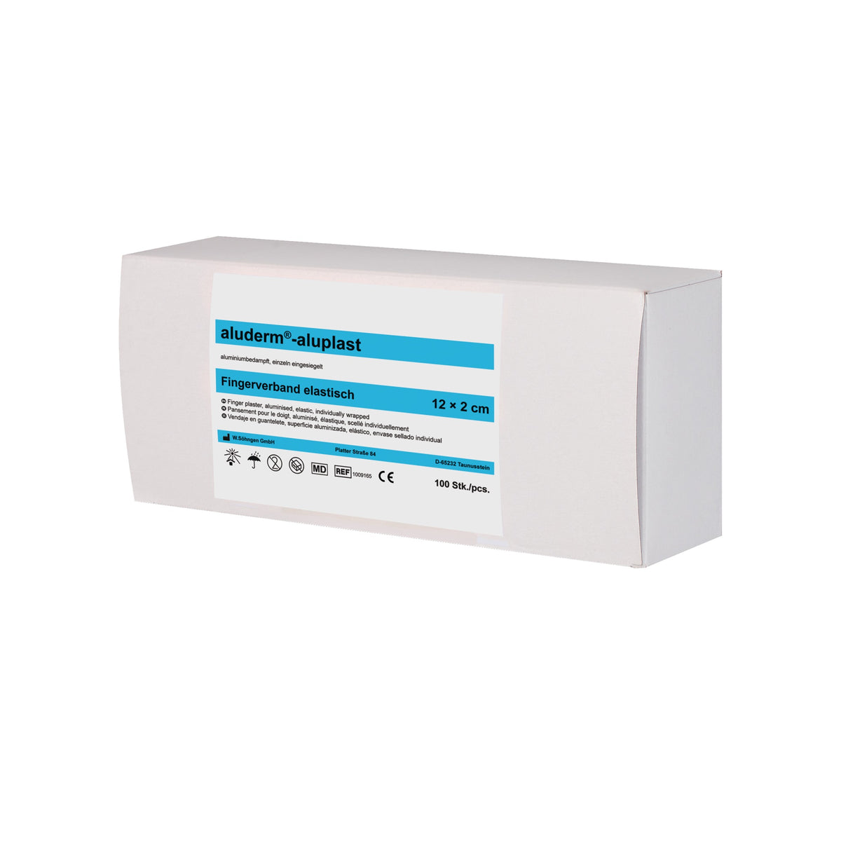 Fingerverband aluderm®-aluplast elastisch SÖHNGEN – 100 Stück, atmungsaktiv & hautfreundlich
