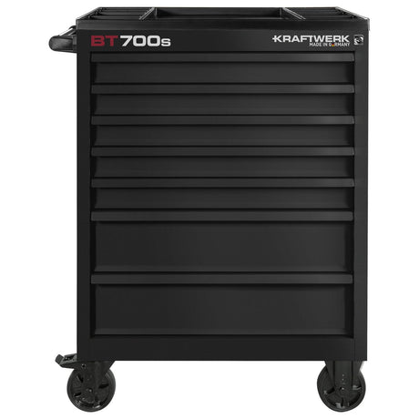 Kraftwerk Basic Line Werkstattwagen „Made in Germany“ Modell BT LINE Black Edition BT700s, 7 Schubladen, leer
