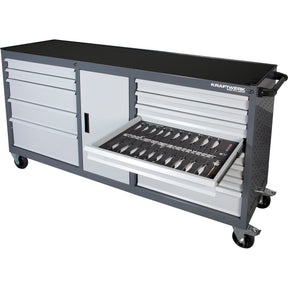 KRAFTWERK professional workshop tool cabinet with drawers and wheels for organized hand tool storage – heavy-duty tool trolley available at Tools.de