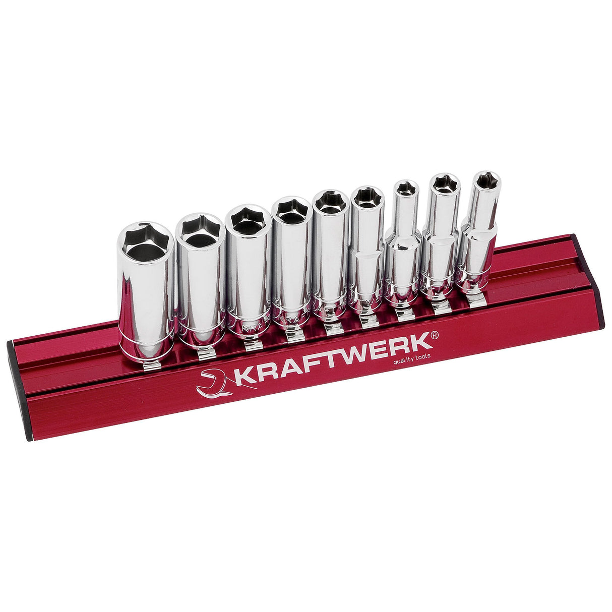 Kraftwerk PRO LINE MAGALU 1/4" Steckschlüsseleinsatz Aussen Sechskant, lang, 3/16" - 1/2", 9-tlg