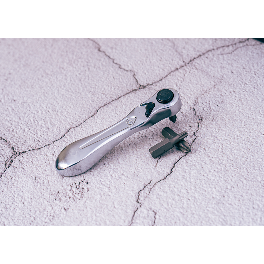 KING TONY Profi-Werkzeuge - Umschaltratsche und 1/4" Bit - 26 tlg. 1026CQAM