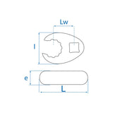 KING TONY Profi-Werkzeuge - CROWFOOT Maulschlüssel-Einsatz, metrisch - 38 mm 103138R