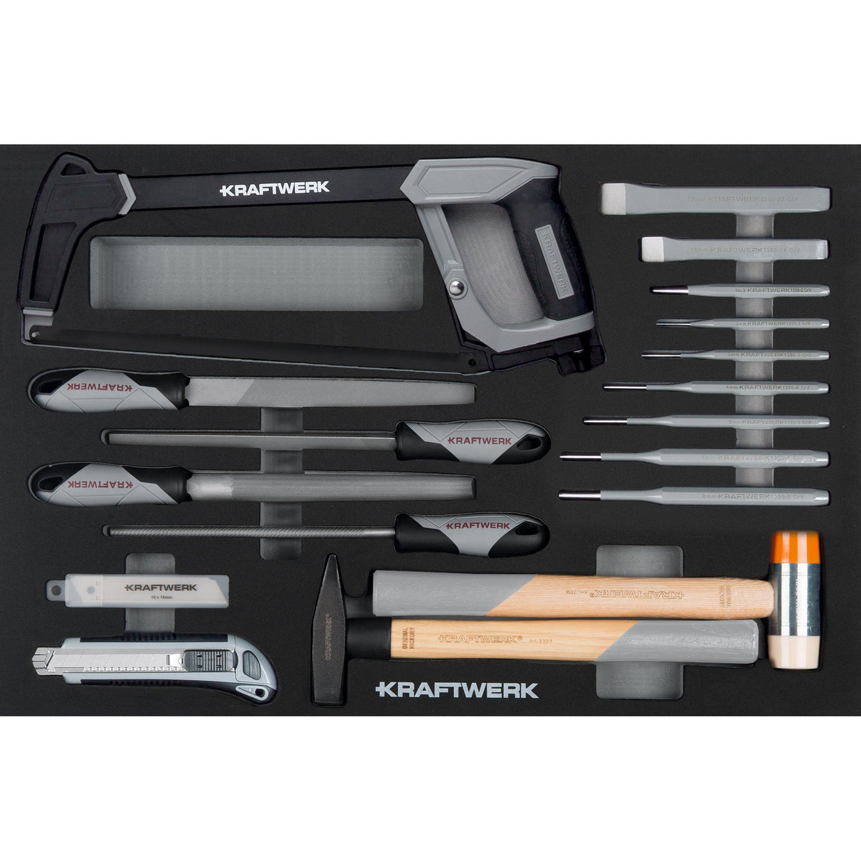 Kraftwerk BASIC LINE Universal-Werkzeug, EVA-Einlage, 60 x 40 cm, 27-tlg