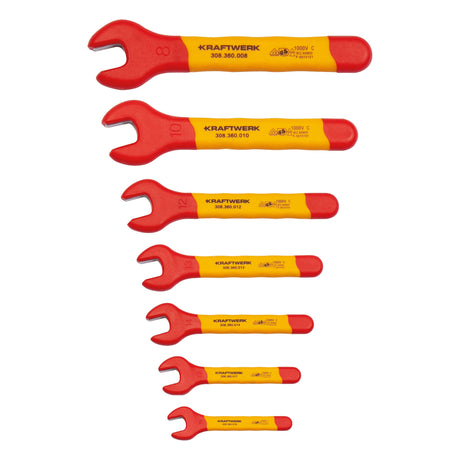 Kraftwerk VDE Maul- und T-Griff Steckschlüssel, EVA-Einlage, 60 x 40 cm, 19-tlg