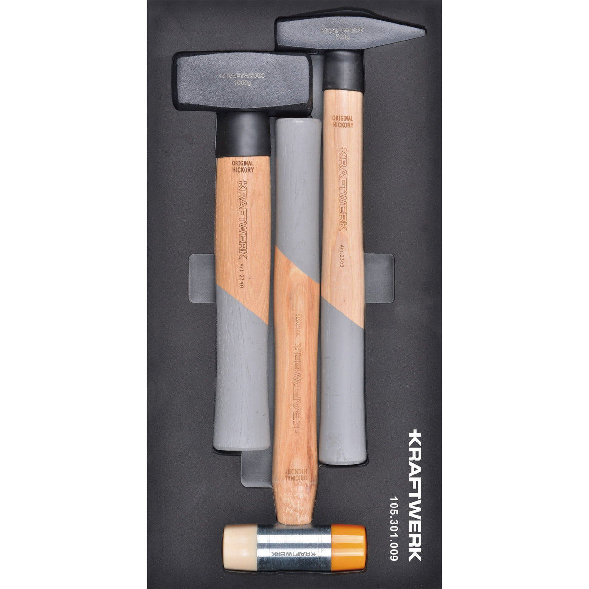 Kraftwerk BASIC LINE Hammer Set, EVA-Einlage, 20 x 40 cm, 3-tlg