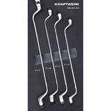 Kraftwerk BASIC LINE Doppelringschlüssel Set, gekröpft, EVA-Einlage, 20 x 40 cm, 4-tlg