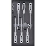 Kraftwerk BASIC LINE Demontage-Haken-Werkzeug Set, EVA-Einlage, 20 x 40 cm, 6-tlg