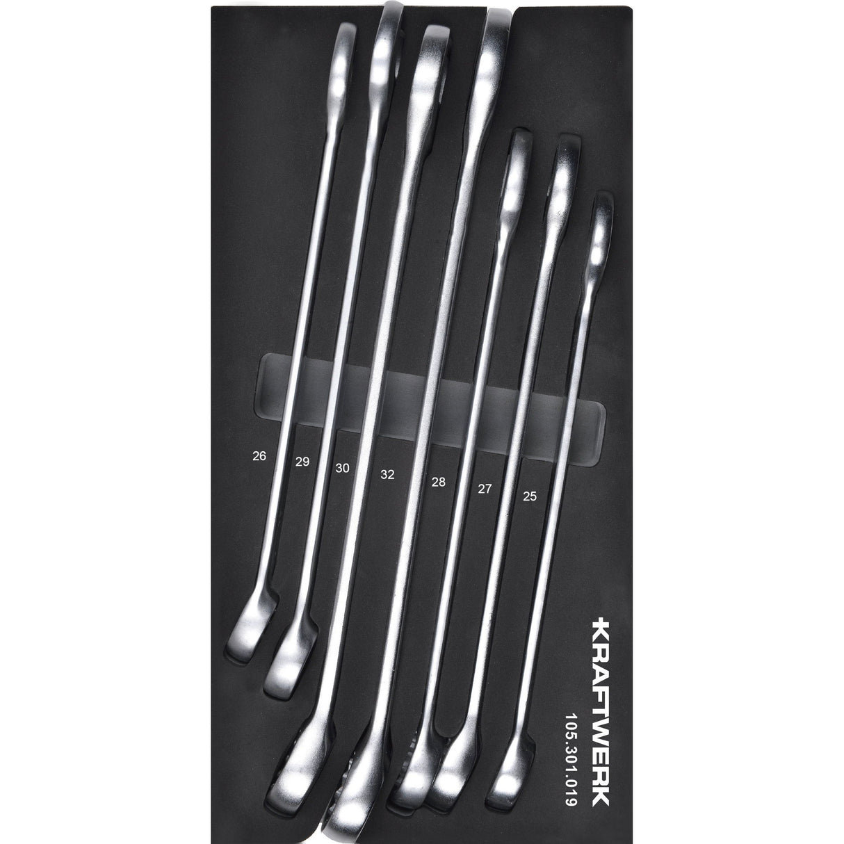 Kraftwerk BASIC LINE Ring-Maulschlüssel Set, EVA-Einlage, 20 x 40 cm, 7-tlg