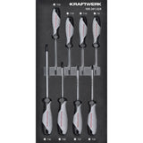 Kraftwerk BASIC LINE Schraubendreher Set, TX, TORX, EVA-Einlage, 20 x 40 cm, 8-tlg