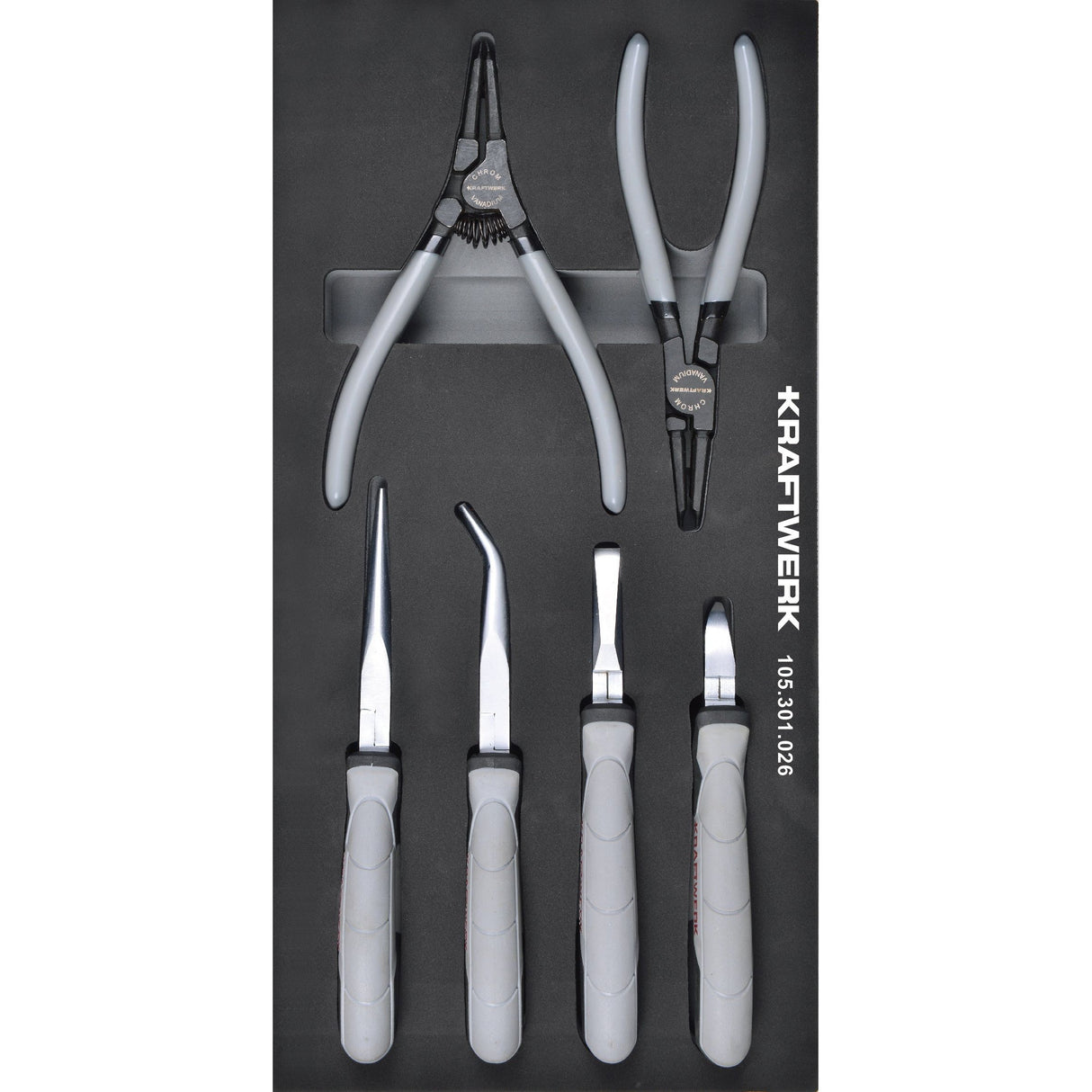 Kraftwerk BASIC LINE Zangen Set, EVA-Einlage, 20 x 40 cm, 8-tlg