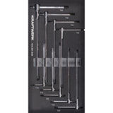 Kraftwerk BASIC LINE Schraubendreher Set TX, TORX mit T-Griff, extra lang, EVA-Einlage, 20 x 40 cm, 9-tlg