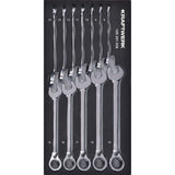 Kraftwerk BASIC LINE Maulschlüssel mit Ringratschen Set, EVA-Einlage, 20 x 40 cm, 12-tlg