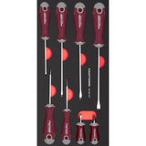Kraftwerk PRO LINE Schraubendreher Set, Schlitz & Phillips PH, EVA-Einlage, 20 x 40 cm, 8-tlg