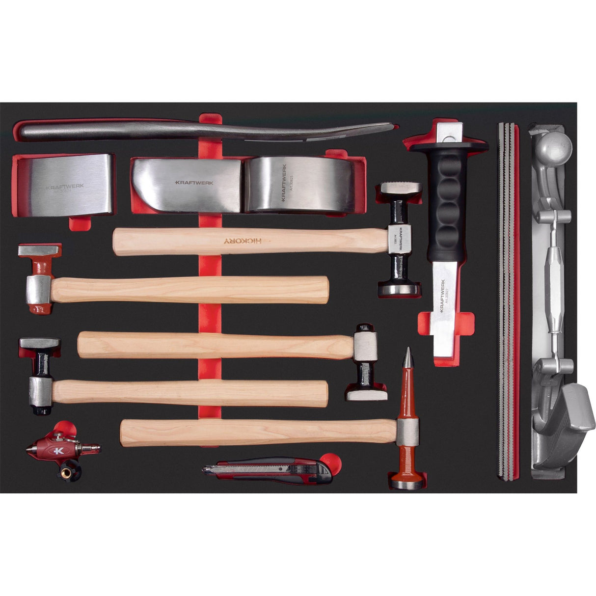 Kraftwerk PRO LINE EVA Karosserie-Spezial-Werkzeug Set, EVA-Einlage, 60 x 40 cm, 16-tlg