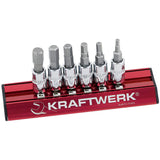 Kraftwerk PRO LINE MAGALU 1/4" Schraubendreher-Steckschlüsseleinsatz Innen Sechskant Set, 3 - 8 mm, 6-tlg