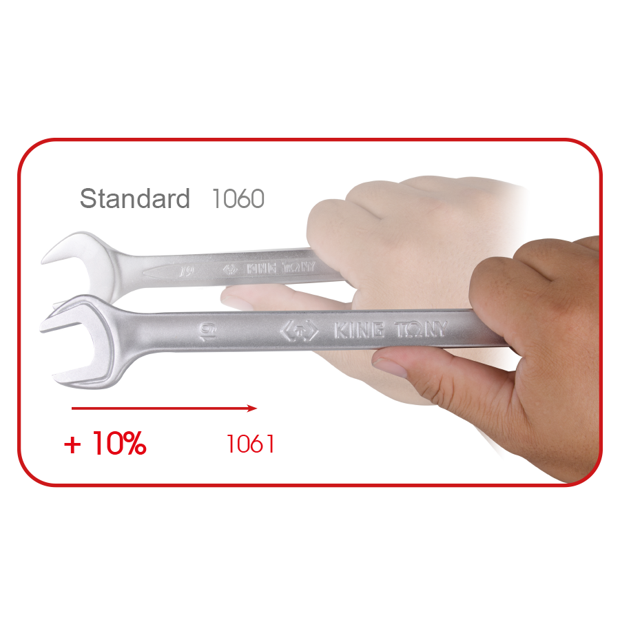KING TONY Profi-Werkzeuge - Ring Maulschlüssel, I-Beam technology - 9 mm 106109