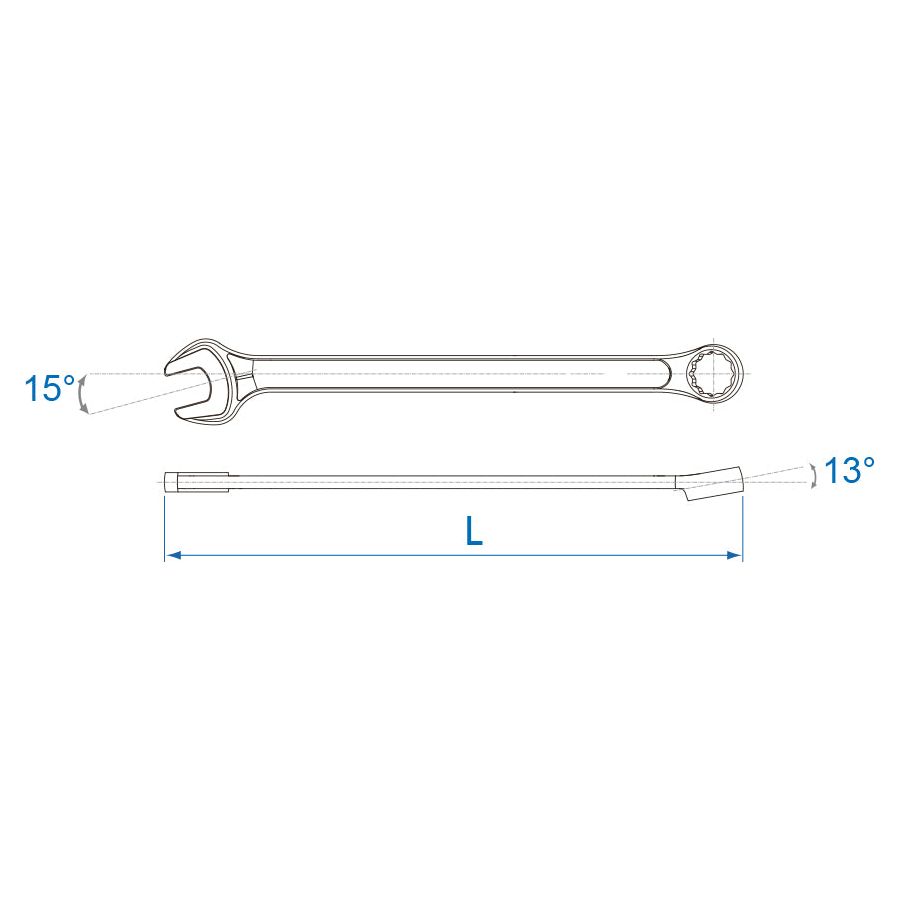 KING TONY Profi-Werkzeuge - Ringgabelschlüssel  L:32mm BLI106232