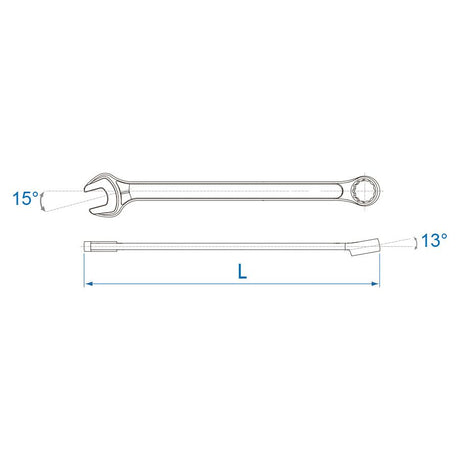 KING TONY Profi-Werkzeuge - Ringgabelschlüssel  L:32mm BLI106232