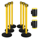 Kraftwerk 6 Absperrständer / Gurtpfosten + 2 Gurtenbandkasetten, Set