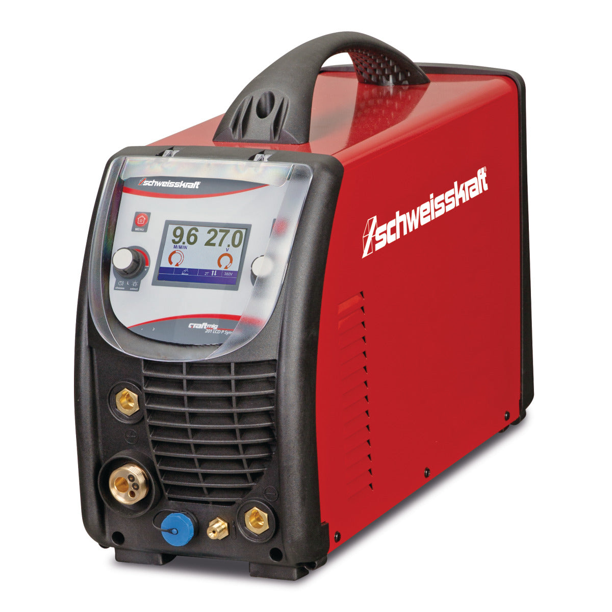 SCHWEISSKRAFT Impuls-Schutzgasschweißgerät CRAFT-MIG 201 LCD P Synergic, Version 1 SM-1071201