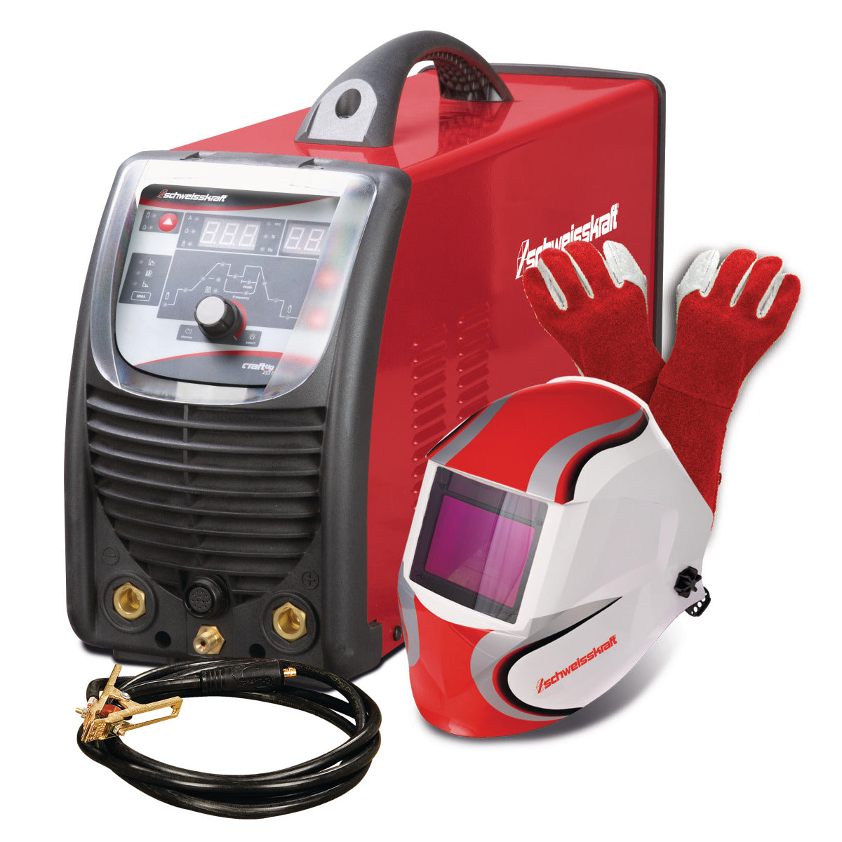 Schweisskraft Tragbarer WIG DC Inverter CRAFT-TIG 253 PULSE Set – Variante 1 - SM-1074253SET