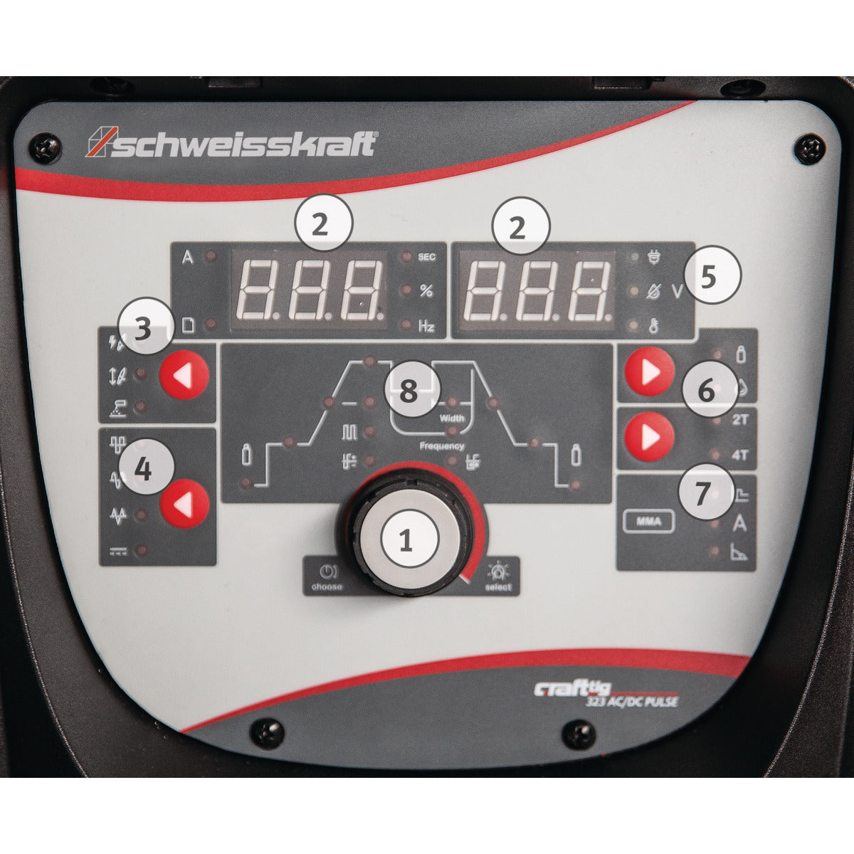 Schweisskraft WIG-Inverter CRAFT-TIG 323 AC/DC PULSE Set – Variante 1 - SM-1074323SET