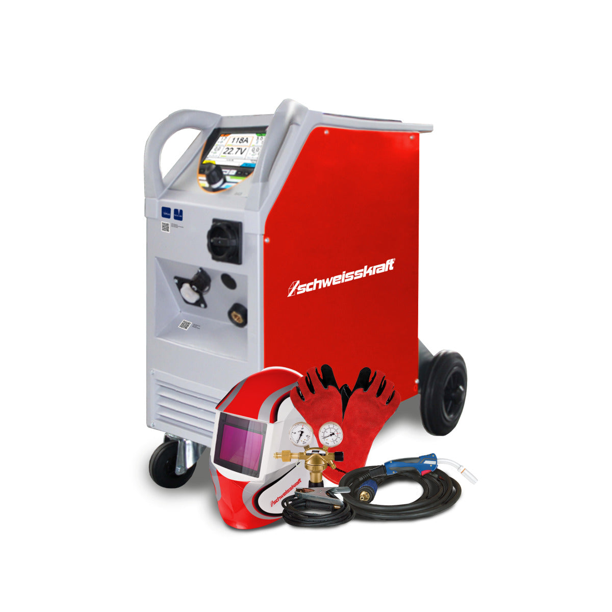 Schweisskraft MIG/MAG Inverter-Schweißgerät PRO-MIG.ARC 311 SET, Version 1 - SM-1080631SET