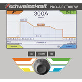 SCHWEISSKRAFT MIG/MAG-Impulsschweißgerät PRO-PULS 300 W (Fahrwagen Profi, Bedienfeld unten), Version 1 SM-1085530