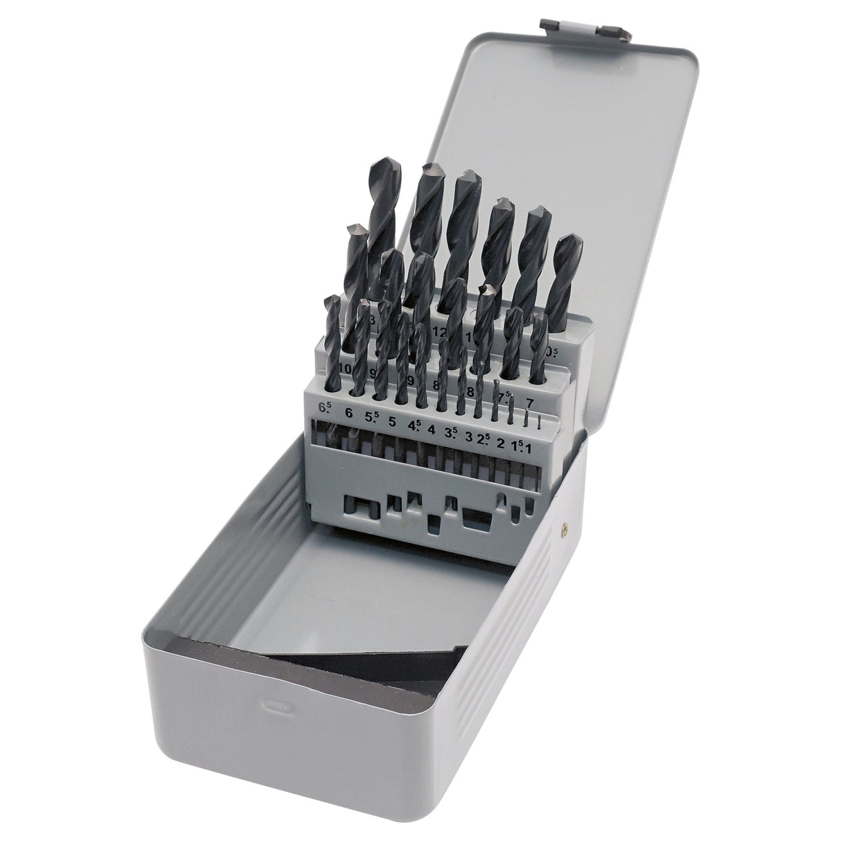 Kraftwerk Spiralbohrer-Sortiment HSS-R DIN 338, 1-13/0,5 mm, 25-tlg