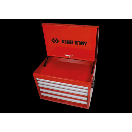 KING TONY Profi-Werkzeuge - Tragbarer Werkzeugkasten, 5 Schubladen 874195B