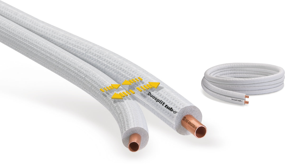 ARMACELL Tubolit DuoSplit Kupferrohr-Isolierung 25m, 2x einzeln, Cu 10,0/1 u. 16,0/1 mm, DSD 9mm