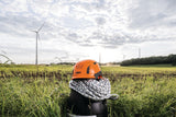 ABUS Industriekletterhelm Spector blaze red – ABS-Außenschale, EPS-Innenschale, EN 397