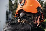 ABUS Industriekletterhelm Spector blaze red – ABS-Außenschale, EPS-Innenschale, EN 397