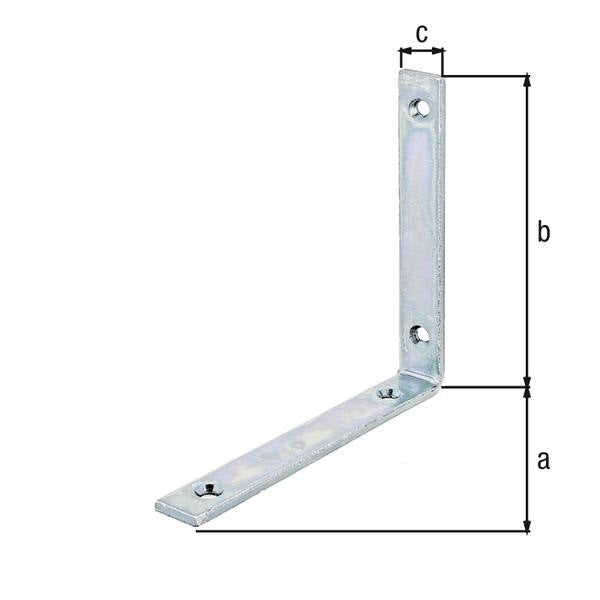 GAH Balkenwinkel schmal 100x100x20 mm Stahl verzinkt 20 Stück