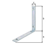 GAH Balkenwinkel schmal 100x100x20 mm Stahl verzinkt 20 Stück