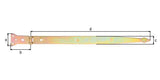 GAH Werfgehänge 202 x 77 mm Stahl galvanisch verzinkt dickschichtpassiviert