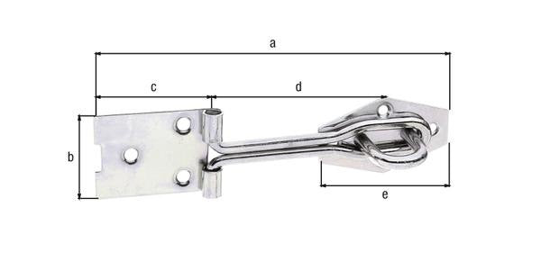 GAH Überfalle 93,5 mm Stahl galvanisch verzinkt – 10 Stück