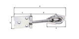 GAH Überfalle 93,5 mm Stahl galvanisch verzinkt – 10 Stück