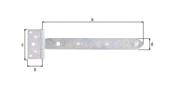 GAH Kreuzgehänge 192 x 45 mm Stahl galvanisch verzinkt dickschichtpassiviert