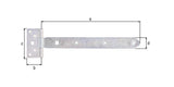 GAH Kreuzgehänge 192 x 45 mm Stahl galvanisch verzinkt dickschichtpassiviert
