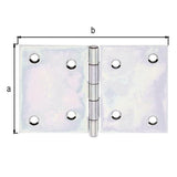 GAH Scharnier breit 81 mm x 128 mm Stahl sendzimirverzinkt