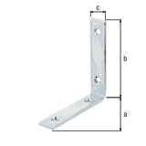 GAH Balkenwinkel schmal 100x100x20 mm Stahl verzinkt 20 Stück