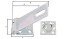 GAH Sicherheitsüberfalle 93 x 38 mm aus Stahl, galvanisch verzinkt und dickschichtpassiviert