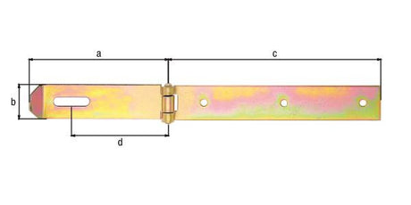 GAH Überfalle 210 x 140 mm Stahl galv. verz. dickschichtpassiviert