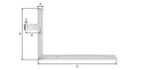 GAH Torwinkelband 400x600x40x105 mm Stahl galvanisch verzinkt dickschichtpassiviert links oben