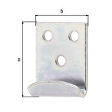GAH Schließhaken für Kistenverschlüsse, 30 x 12 mm, Stahl verzinkt
