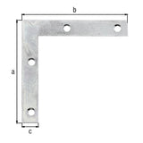 GAH Möbelwinkel 40 x 40 mm, Stahl sendzimirverzinkt