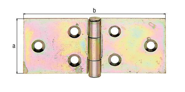 GAH Tischband 162 mm sendzimirverzinkt, 20 Stück, Stahl, vernieteter Edelstahlstift
