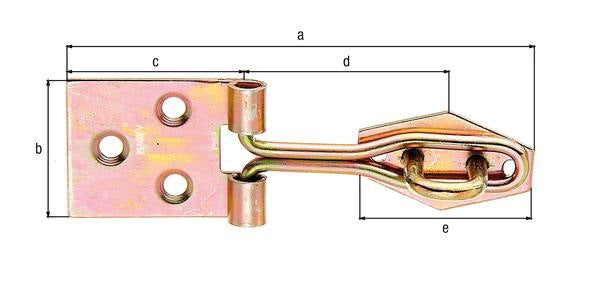 GAH Überfalle 93,5 mm Stahl galvanisch verzinkt – 10 Stück