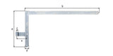 GAH Torwinkelband 400x600x40x105 mm Stahl galvanisch verzinkt dickschichtpassiviert links oben